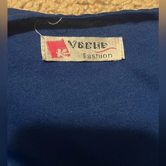 𝅺VAGUE Fashion Midi Royal Blue dress size Medium - Picture 5 of 5